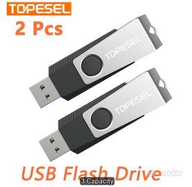 Confezione da 2 Chiavette USB 128GB,Chiavetta USB