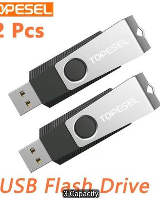 Confezione da 2 Chiavette USB 128GB,Chiavetta USB