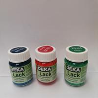 Set 3 Colori Acrilici Brillanti DEKA Lack (25ml)