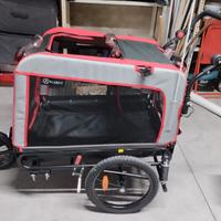 rimorchio bici per cani
