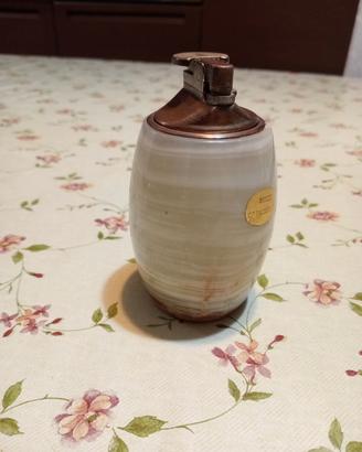 Accendino da tavolo vintage in onice 