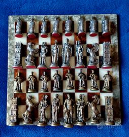 Scacchiera In Marmo 38x38cm RomaniVsGalli