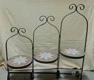 Fioriera ferro battuto 