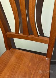 4 sedie  da cucina o soggiorno colore ciliegio