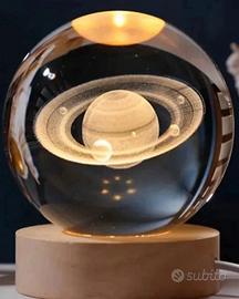 Sfera di Cristallo 3D sistema solore