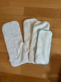 Inserti per pannolini lavabili in eco-cotone