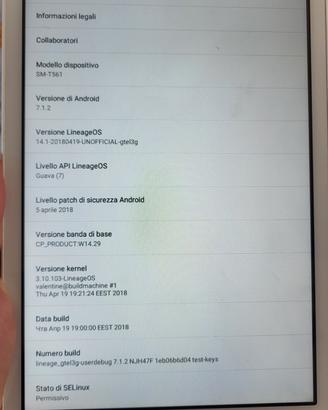 tablet Samsung per ricambi 