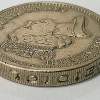 GRAN BRETAGNA sterlina capovolta ERRORE DI CONIO