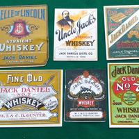 Etichette riproduzioni vintage Jack Daniels Whisky