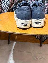 Superga platform blu N 38