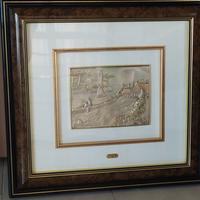 Quadro bassorilievo in argento 925 