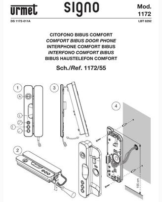 URMET SIGNO BIBUS COMFORT 1172/55