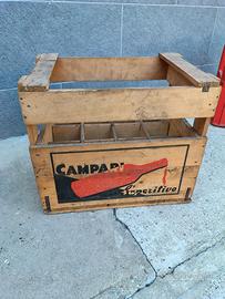 Cassa in Legno Vintage Davide Campari Milano 