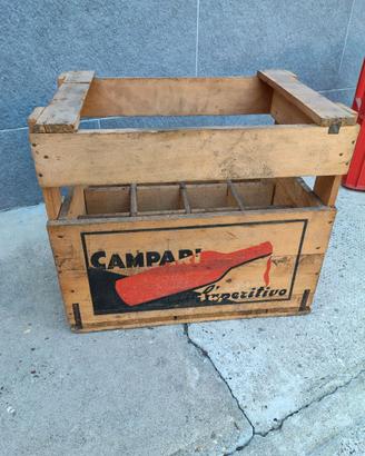 Cassa in Legno Vintage Davide Campari Milano 