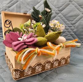 Creazioni artigianali in feltro e legno handmade