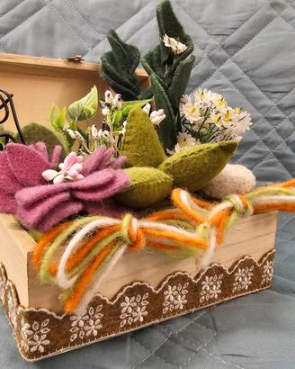 Creazioni artigianali in feltro e legno handmade