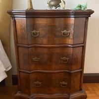 Coppia Comò Barocchetto in Radica di Noce