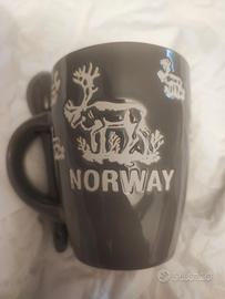 Mug Norvegia NUOVA con Alce e Cucchiaino Integrato
