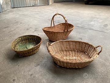 Cesti in vimini per confezioni naralizie