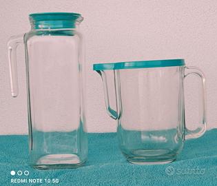 2 Caraffe Frigoverre Rocco Bormioli Vetro - Nuove