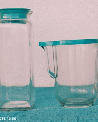 2 Caraffe Frigoverre Rocco Bormioli Vetro - Nuove