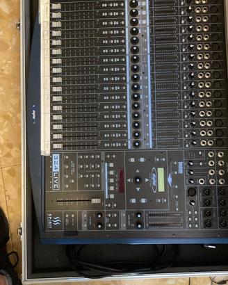 MIXER SOUNDCRAFT SPIRIT 324 LIVE CON FLIGHT CASE