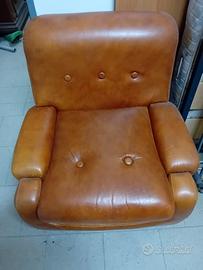 Poltrona in pelle
