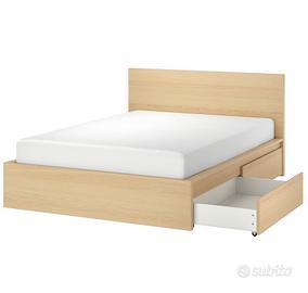 Letto matrimoniale Ikea Malm 200x180cm queen size