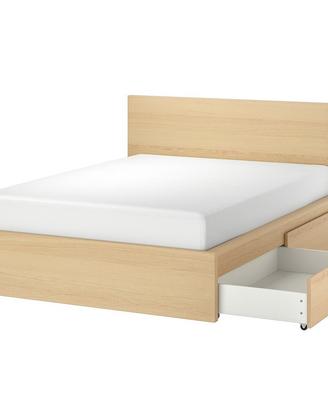 Letto matrimoniale Ikea Malm 200x180cm queen size