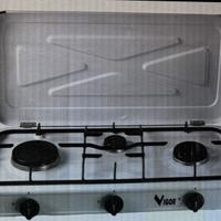 Fornello a gas 3 fuochi Vigor