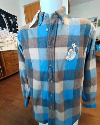 camicia in felpa pesante ricamata