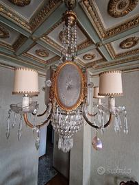 Lampadario di cristallo Francese