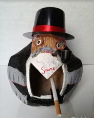 Posacenere Artigianale Gufo Smoke 