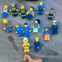 LEGO LOTTO DI 14 MINIFIGURES ORIGINALI