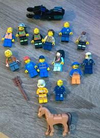 LEGO LOTTO DI 14 MINIFIGURES ORIGINALI
