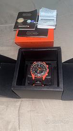 Omega x swatch mission on earth lava