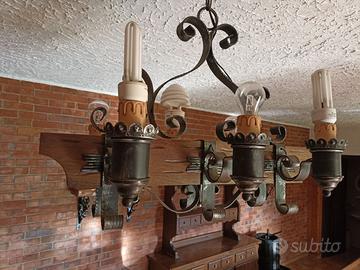 2 Lampadari stile rustico