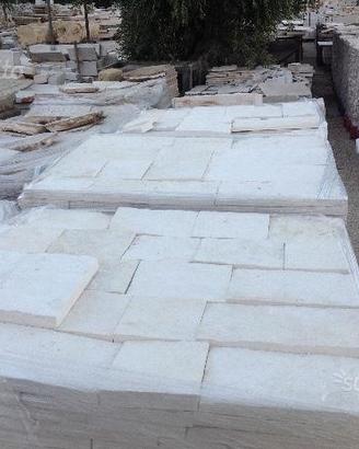 Listelli di pietra bianco neve misure 5/10/15/20/