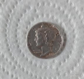 Moneta in argento one dime 1945 (U.S.A.)