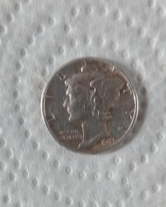 Moneta in argento one dime 1945 (U.S.A.)