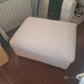 puff contenitore ikea kibik bianco