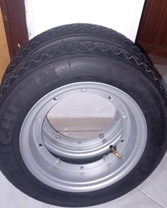 Ruote complete ape piaggio 50