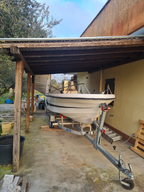 Barca motore e carrello