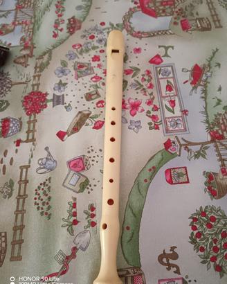 Flauto dolce Hohner bianco con custodia 