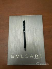 Block notes + penna roller Bvlgari Roma 