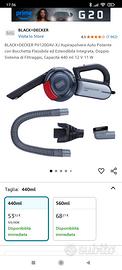 aspirapolvere x auto Black Decker 