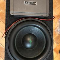 Subwoofer Ipnosis e Amplificatore Hertz