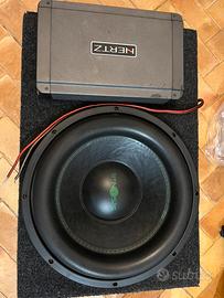 Subwoofer Ipnosis e Amplificatore Hertz