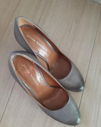 Scarpe in pelle grigia POESIE VENEZIANE