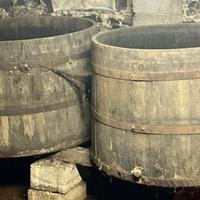 Botti vecchie in rovere da vino, prezzo di 2 trat.